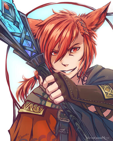 [2022] Fanart of FFXIV&#39;s G&#39;raha Tia