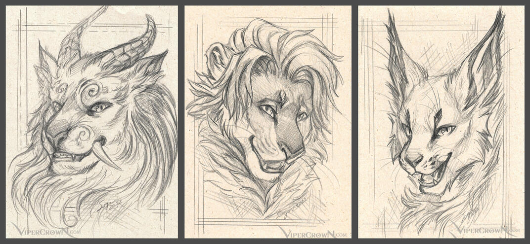 [2022] Commission - Ko-Fi pencil portraits | Various